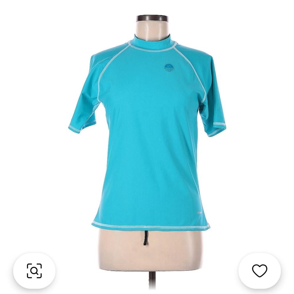 Women's Blue Rash Guard Top